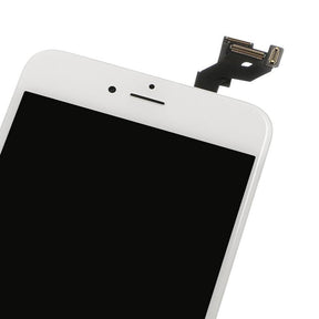 LCD SCREEN FULL ASSEMBLY WITH ROSE RING HOME BUTTON - WHITE FOR IPHONE 6S PLUS