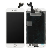 LCD SCREEN FULL ASSEMBLY WITH ROSE RING HOME BUTTON - WHITE FOR IPHONE 6S PLUS