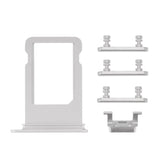 SILVER SIDE BUTTONS SET WITH SIM TRAY FOR IPHONE 7