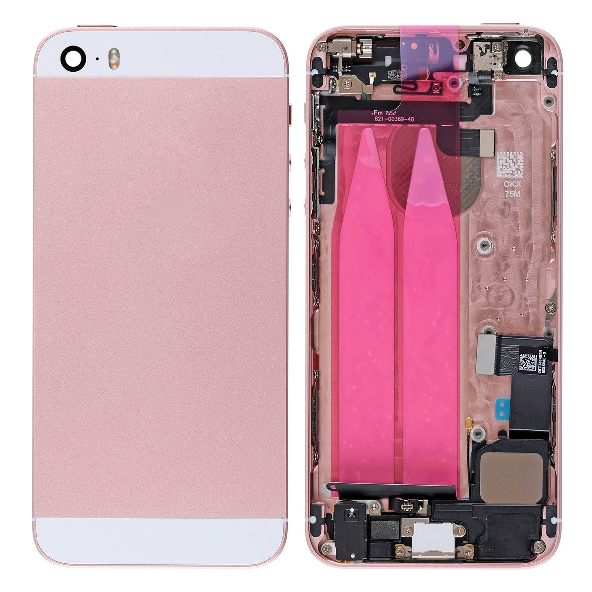 BACK COVER FULL ASSEMBLY FOR IPHONE SE - ROSE