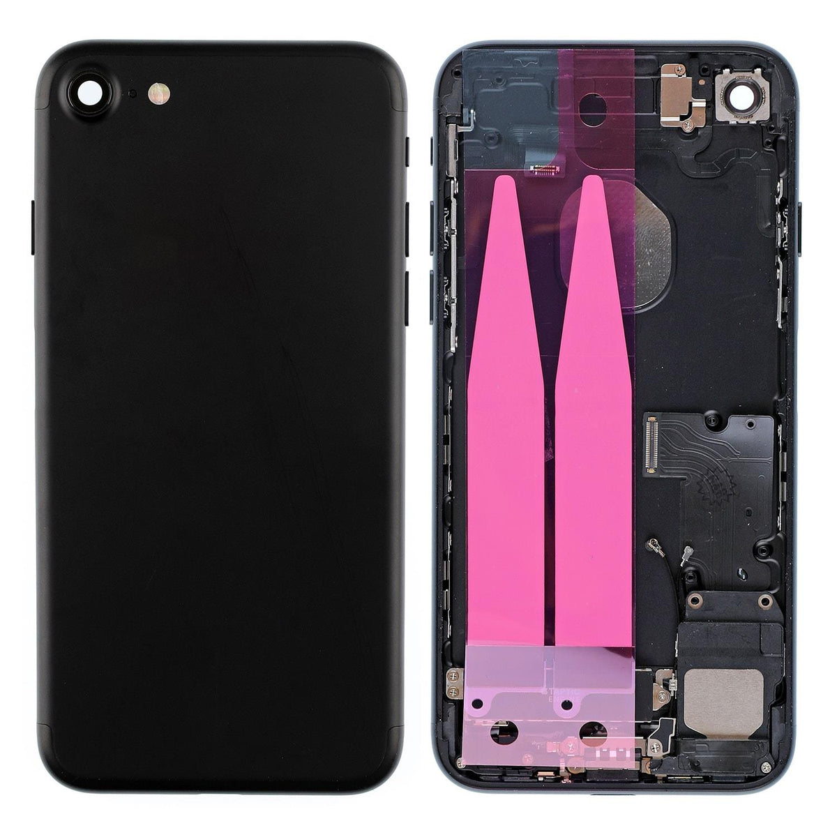 BLACK BACK COVER FULL ASSEMBLY FOR IPHONE 7