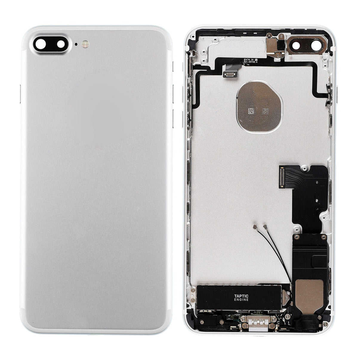 SILVER BACK COVER FULL ASSEMBLY FOR IPHONE 7 PLUS