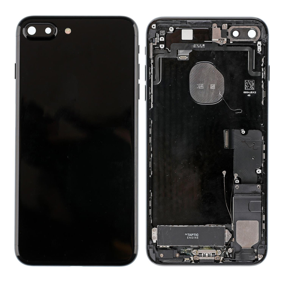 JET BLACK BACK COVER FULL ASSEMBLY FOR IPHONE 7 PLUS