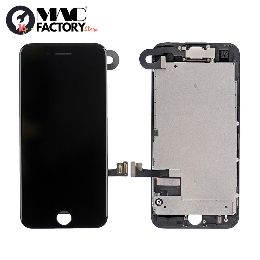 LCD Screen Full  Assembly Without Home Button - Black For iPhone 7