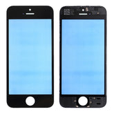 FRONT GLASS WITH COLD PRESSED FRAME FOR IPHONE 5S/SE - BLACK