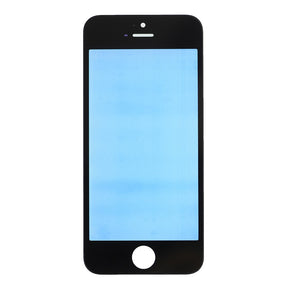 FRONT GLASS WITH COLD PRESSED FRAME FOR IPHONE 5S/SE - BLACK