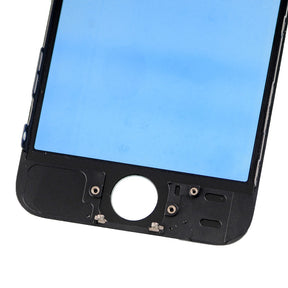 FRONT GLASS WITH COLD PRESSED FRAME FOR IPHONE 5S/SE - BLACK