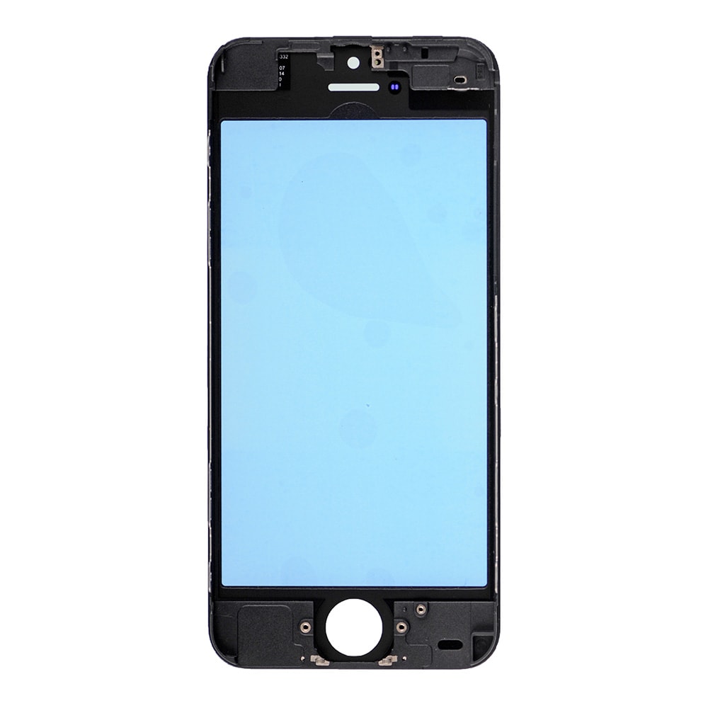 FRONT GLASS WITH COLD PRESSED FRAME FOR IPHONE 5C - WHITE