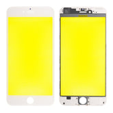 WHITE FRONT GLASS WITH COLD PRESSED FRAME FOR IPHONE 6 PLUS