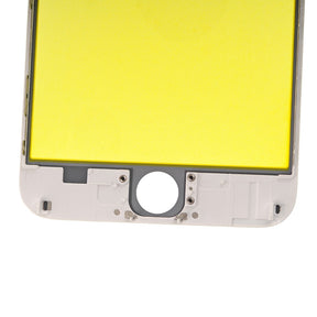 WHITE FRONT GLASS WITH COLD PRESSED FRAME FOR IPHONE 6 PLUS