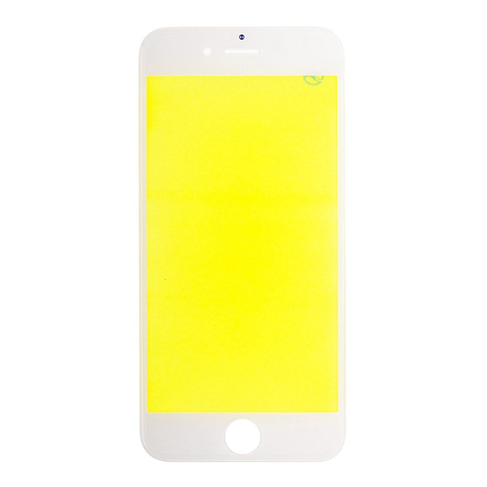 WHITE FRONT GLASS WITH COLD PRESSED FRAME  FOR IPHONE 6S