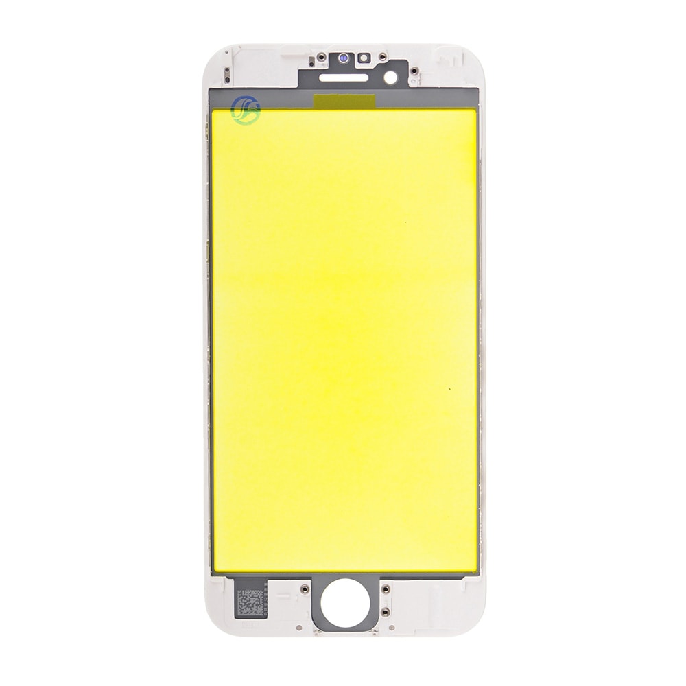 WHITE FRONT GLASS WITH COLD PRESSED FRAME  FOR IPHONE 6S