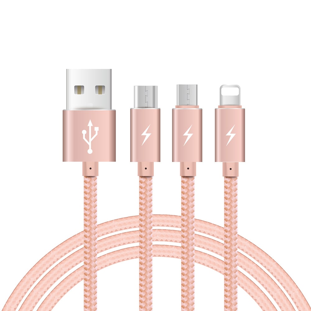 Rose gold USB cable for iPhone