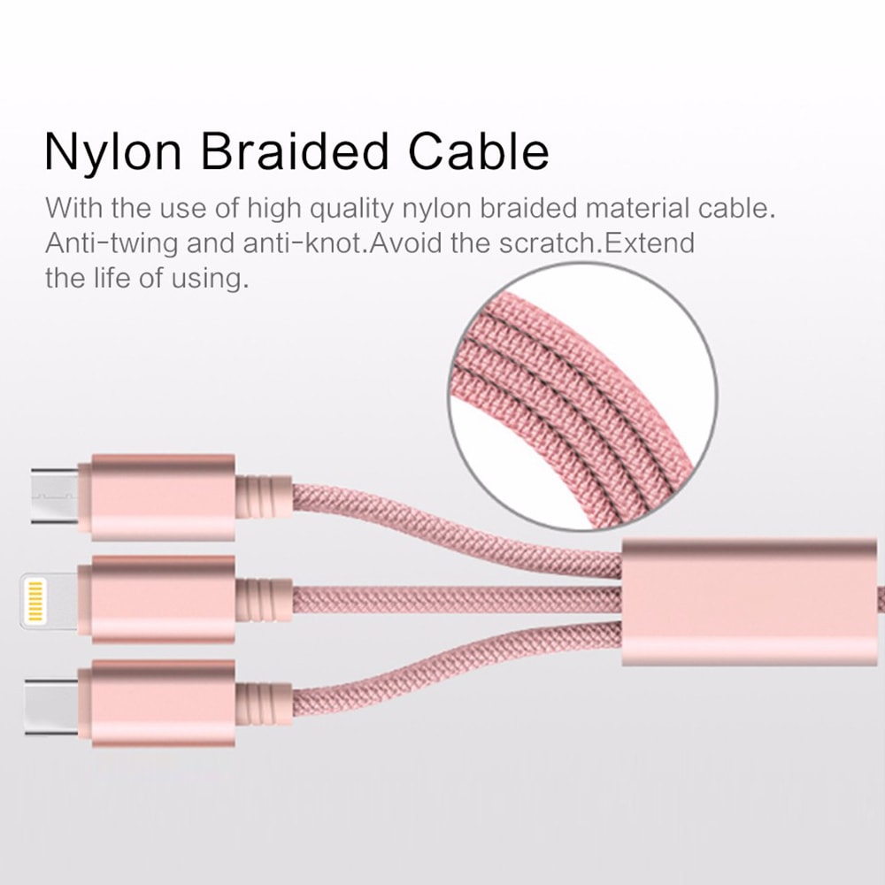 Nylon Braided cable for iPhone