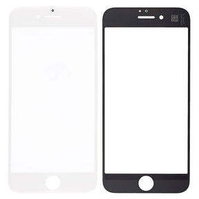 WHITE FRONT GLASS LENS  FOR IPHONE 8