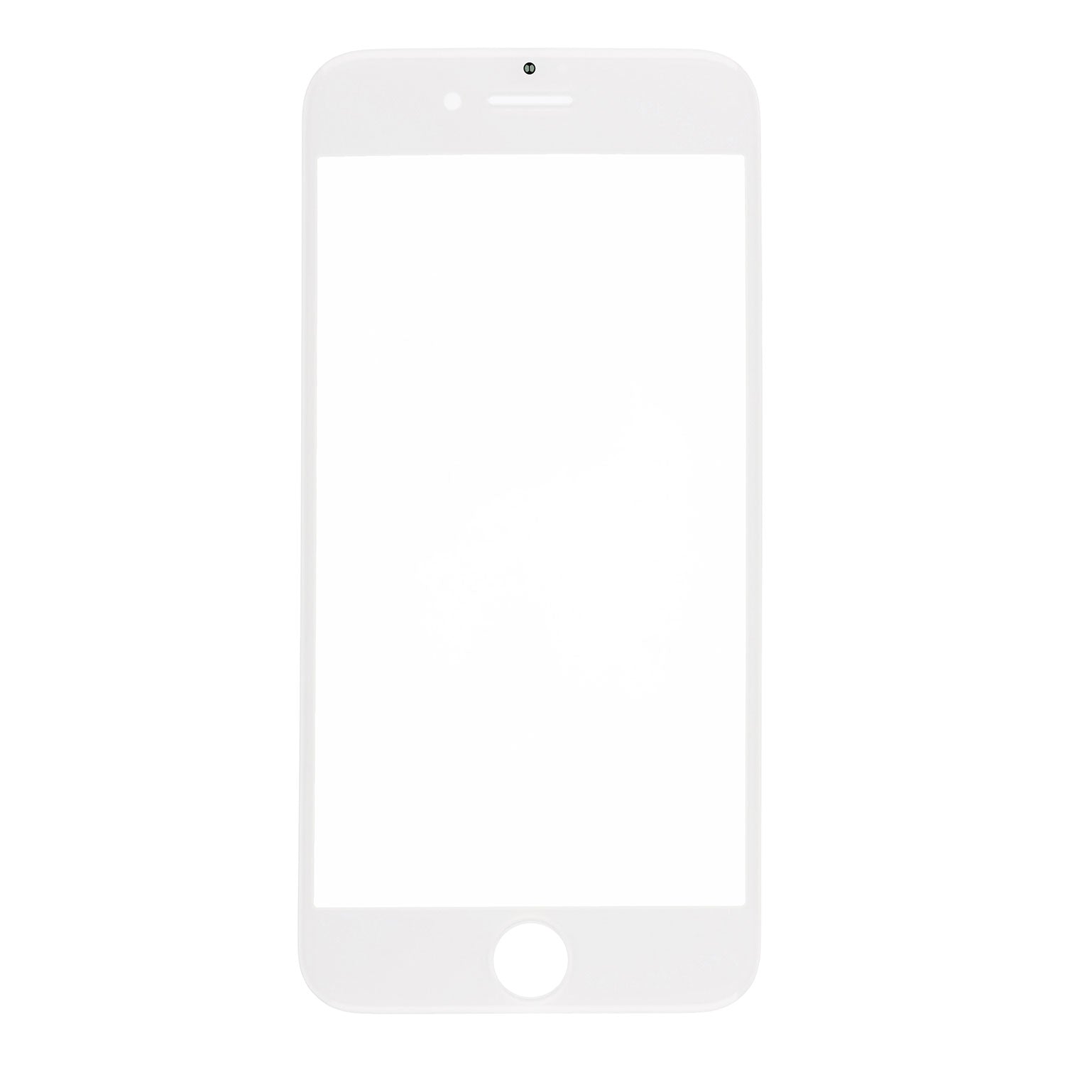 WHITE FRONT GLASS LENS  FOR IPHONE 8