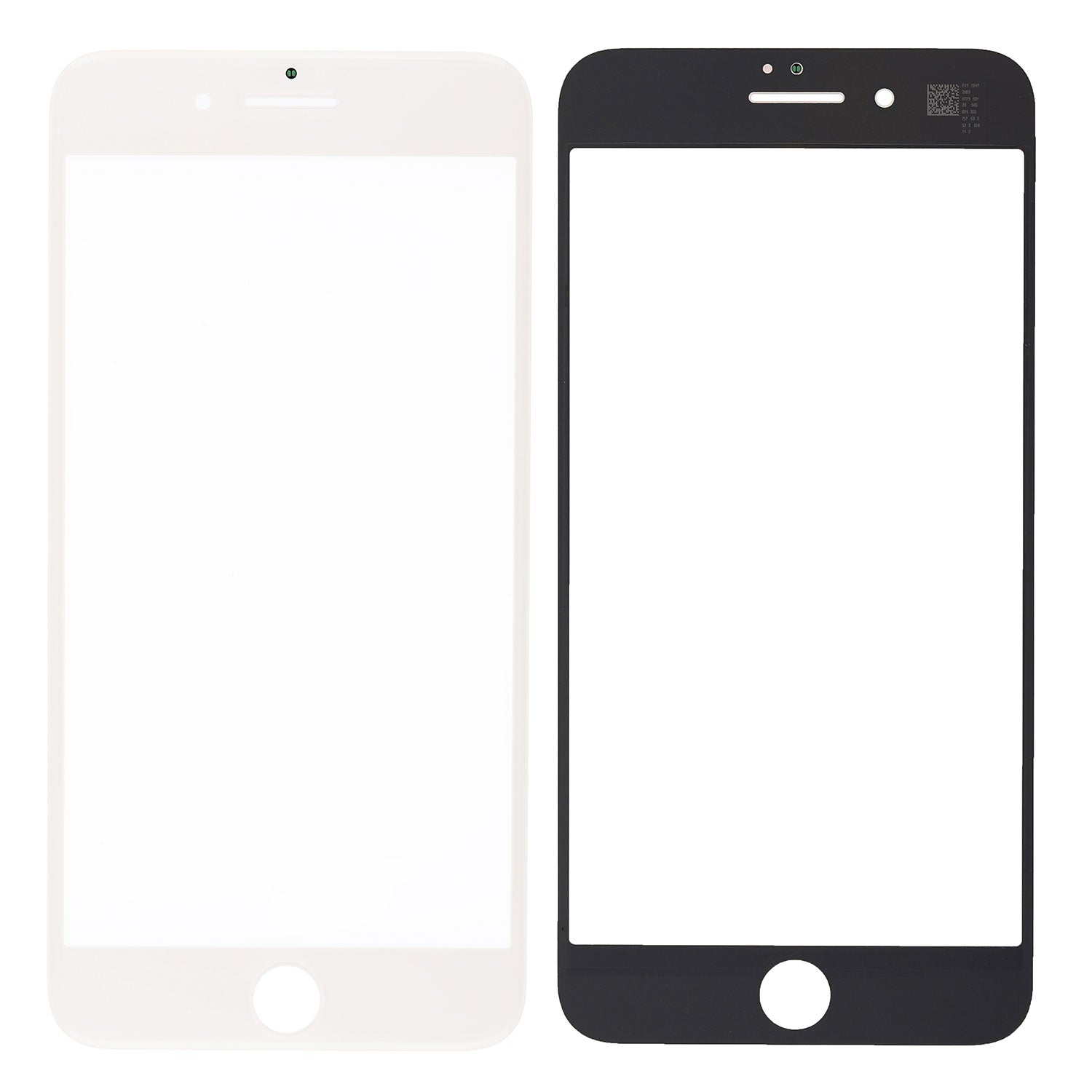 WHITE FRONT GLASS LENS  FOR IPHONE 8 PLUS