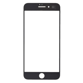 WHITE FRONT GLASS LENS  FOR IPHONE 8 PLUS