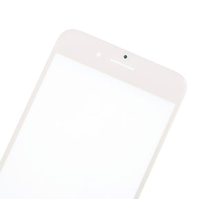 WHITE FRONT GLASS LENS  FOR IPHONE 8 PLUS