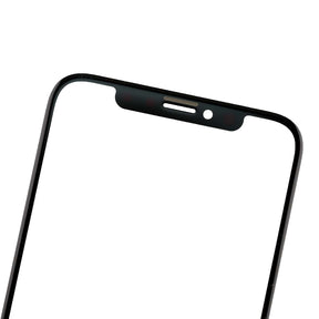 FRONT GLASS LENS FOR IPHONE X - BLACK