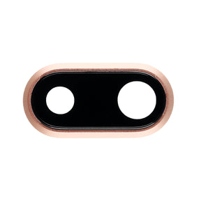 GOLD REAR CAMERA HOLDER WITH LENS FOR IPHONE 8 PLUS