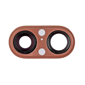 GOLD REAR CAMERA HOLDER WITH LENS FOR IPHONE 8 PLUS