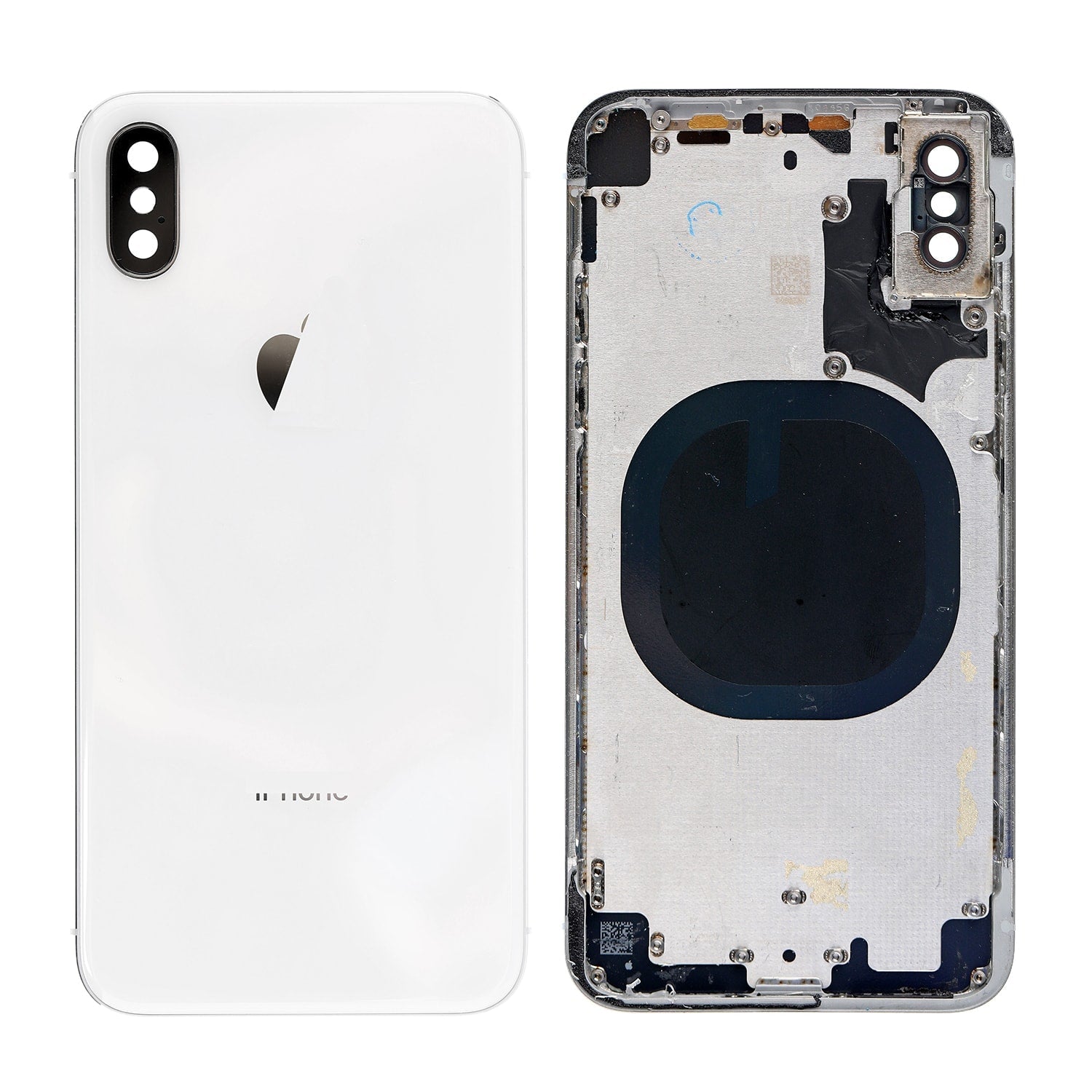 REAR HOUSING WITH FRAME - SILVER FOR IPHONE X