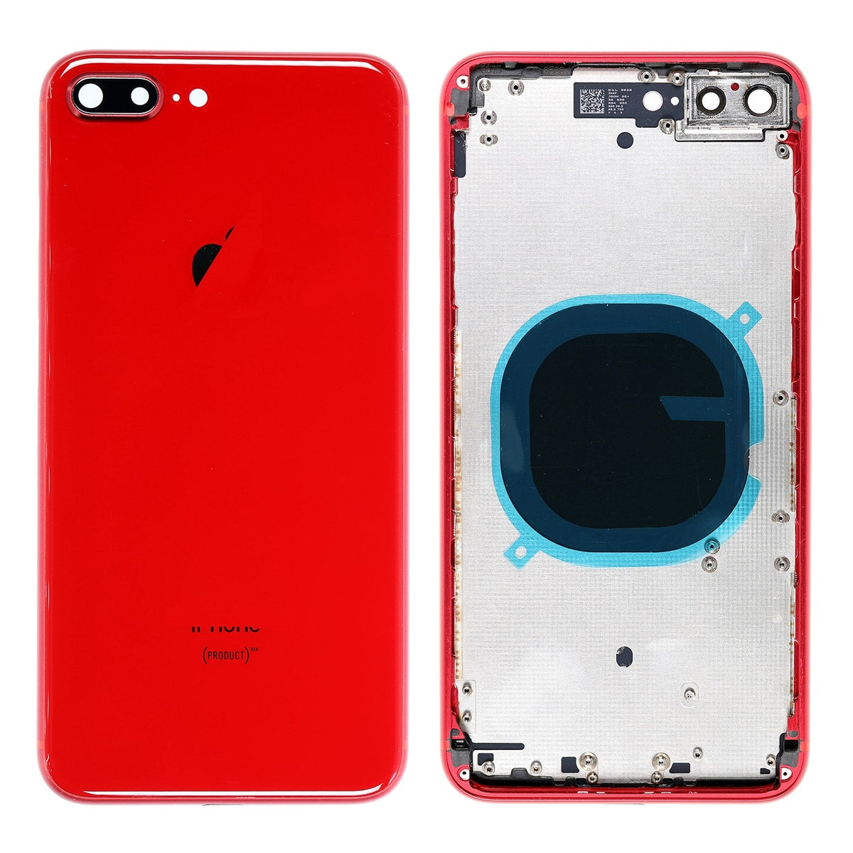 RED BACK COVER WITH FRAME ASSEMBLY FOR IPHONE 8 PLUS