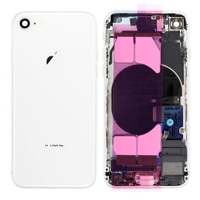 SILVER BACK COVER FULL ASSEMBLY FOR IPHONE 8