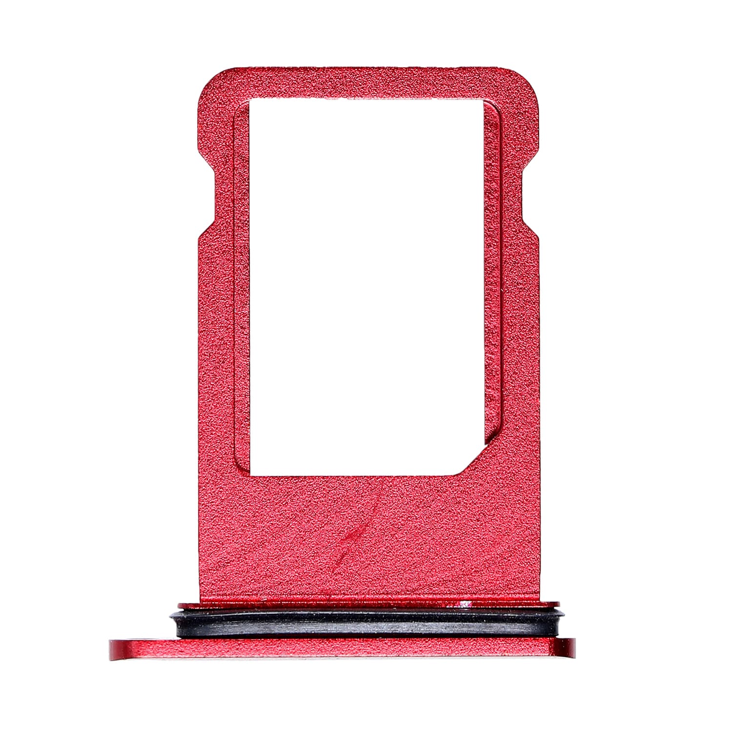 RED SIM CARD TRAY WITH WATERPROOF CIRCLE  FOR IPHONE 8 PLUS