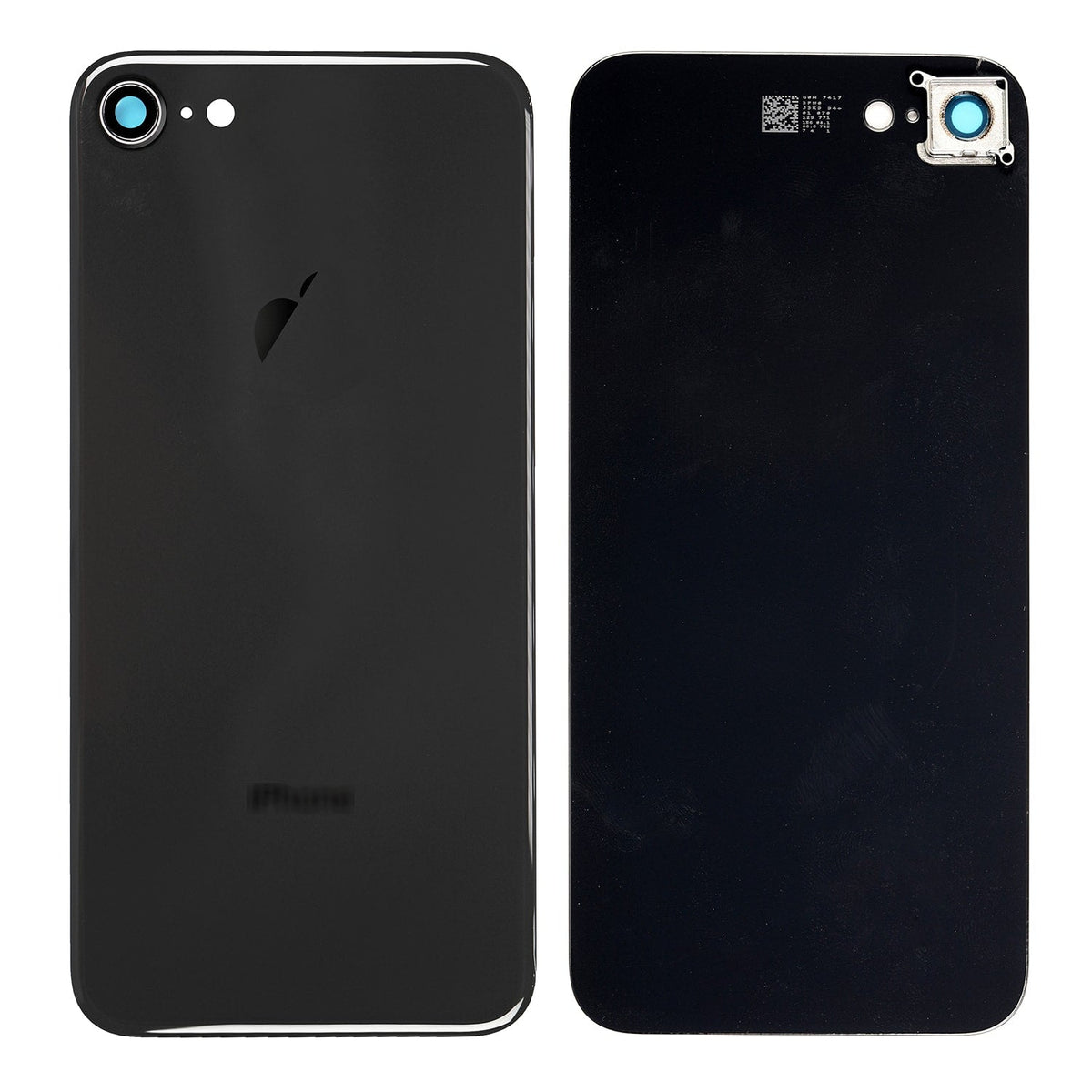 SPACE GRAY BACK COVER WITH CAMERA HOLDER FOR IPHONE 8