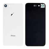 SILVER BACK COVER WITH CAMERA HOLDER FOR IPHONE 8