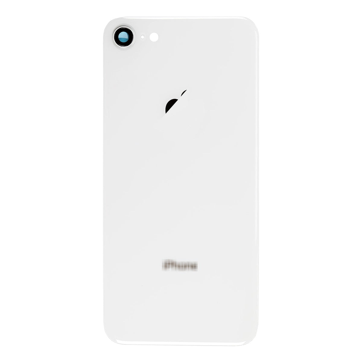 SILVER BACK COVER WITH CAMERA HOLDER FOR IPHONE 8