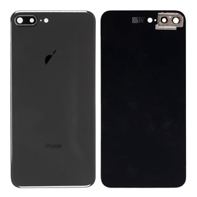 SPACE GRAY BACK COVER WITH CAMERA HOLDER FOR IPHONE 8 PLUS