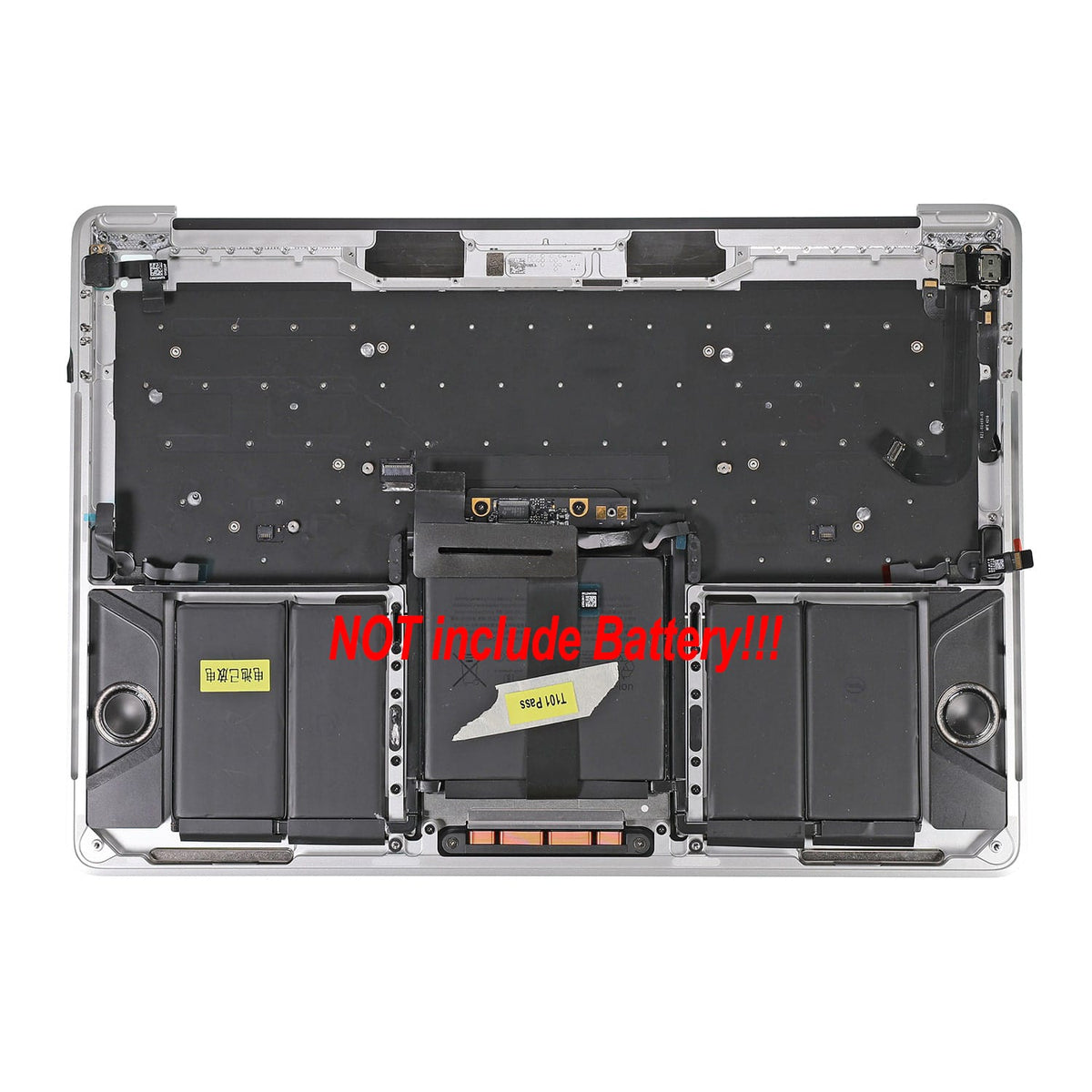 SILVER UPPER CASE ASSEMBLY (US ENGLISH) FOR MACBOOK PRO 13" TOUCH A1706 (LATE 2016-MID 2017)