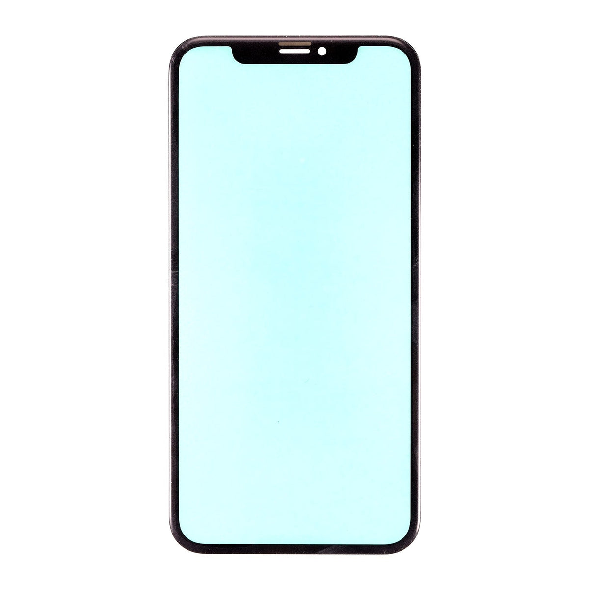 BLACK FRONT GLASS LENS FOR IPHONE XR