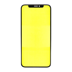 FRONT GLASS LENS  FOR IPHONE XS  - BLACK