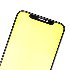 FRONT GLASS LENS  FOR IPHONE XS  - BLACK