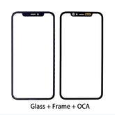 FRONT GLASS WITH FRAME BEZEL ASSEMBLED OCA FILM FOR IPHONE 11