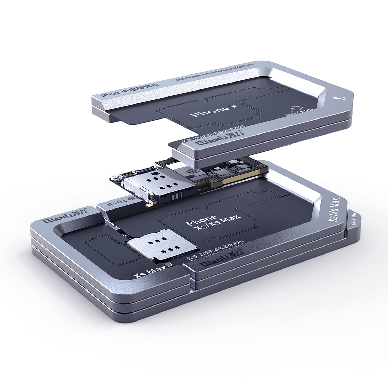 QIANLI TOOLPLUS IP-01 MIDDLE FRAME REBALLING PLATFORM FOR IPHONE X/XS/XSMAX