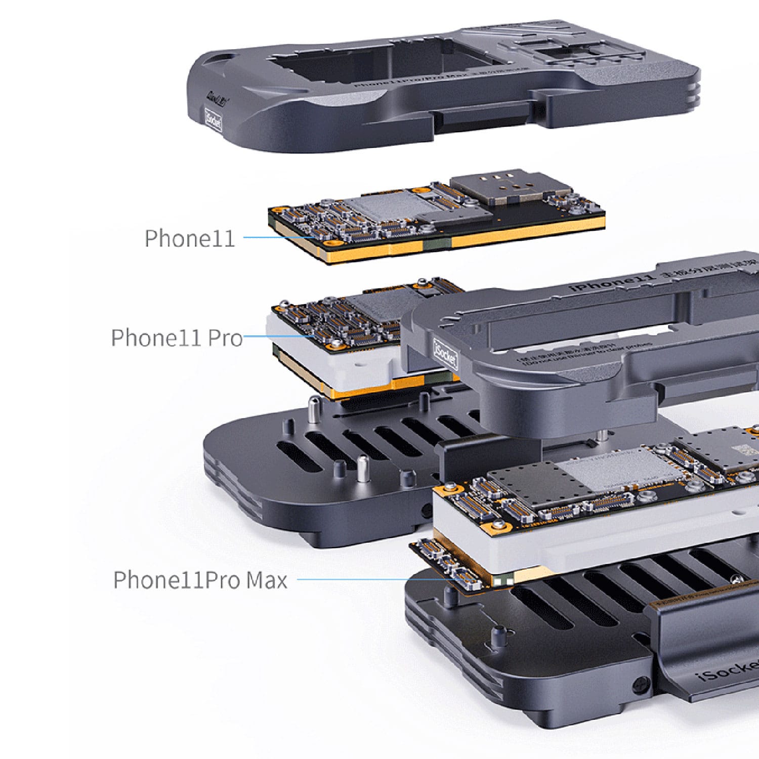 TOOLPLUS ISOCKET BOARD TEST FIXTURE FOR IPHONE 11 PRO/11 PRO MAX