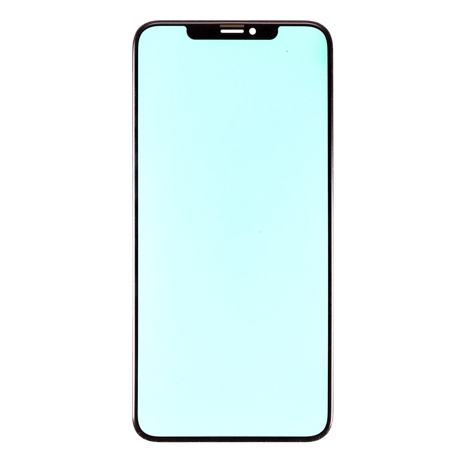 FRONT GLASS LENS - BLACK FOR IPHONE 11 PRO MAX