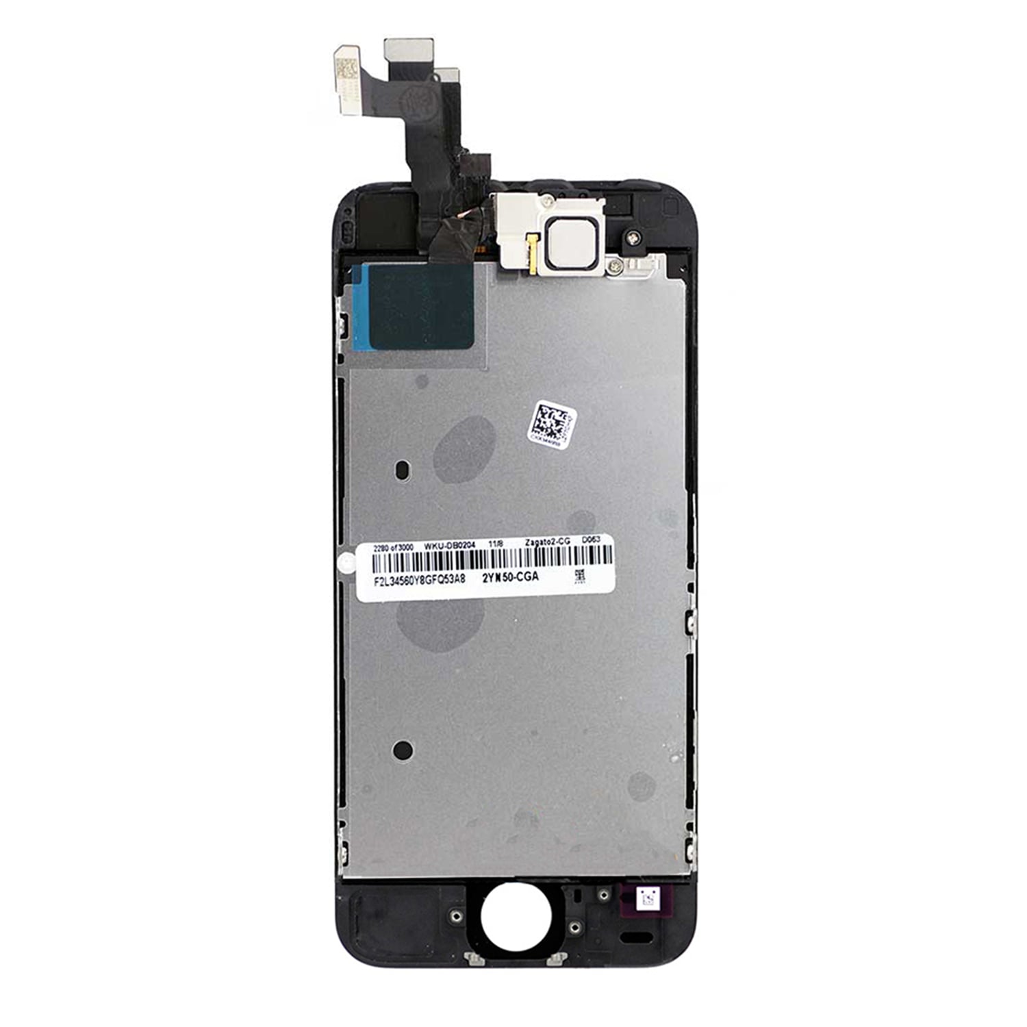 BLACK LCD SCREEN FULL ASSEMBLY WITHOUT HOME BUTTON FOR IPHONE SE