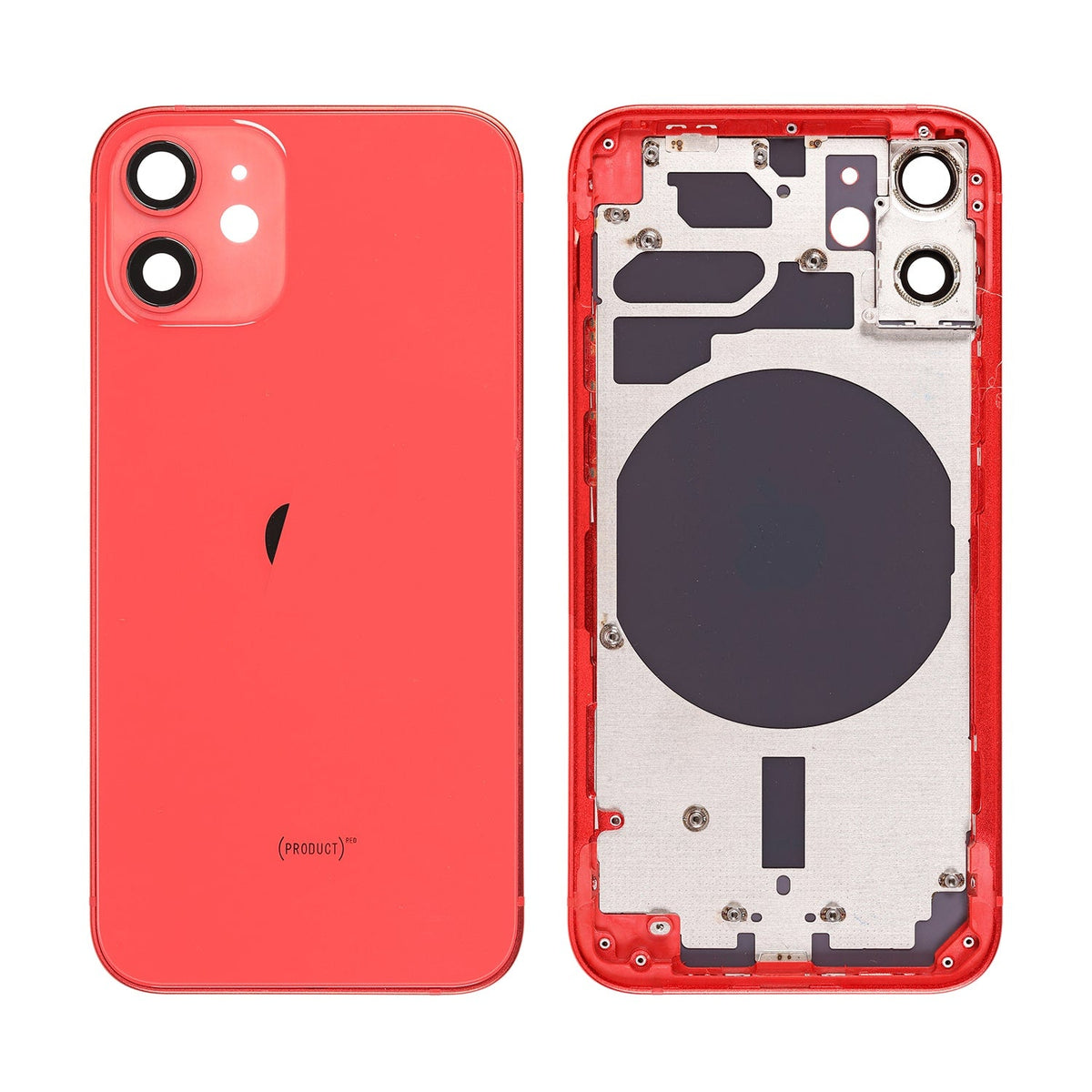 RED REAR HOUSING WITH FRAME FOR IPHONE 12 MINI