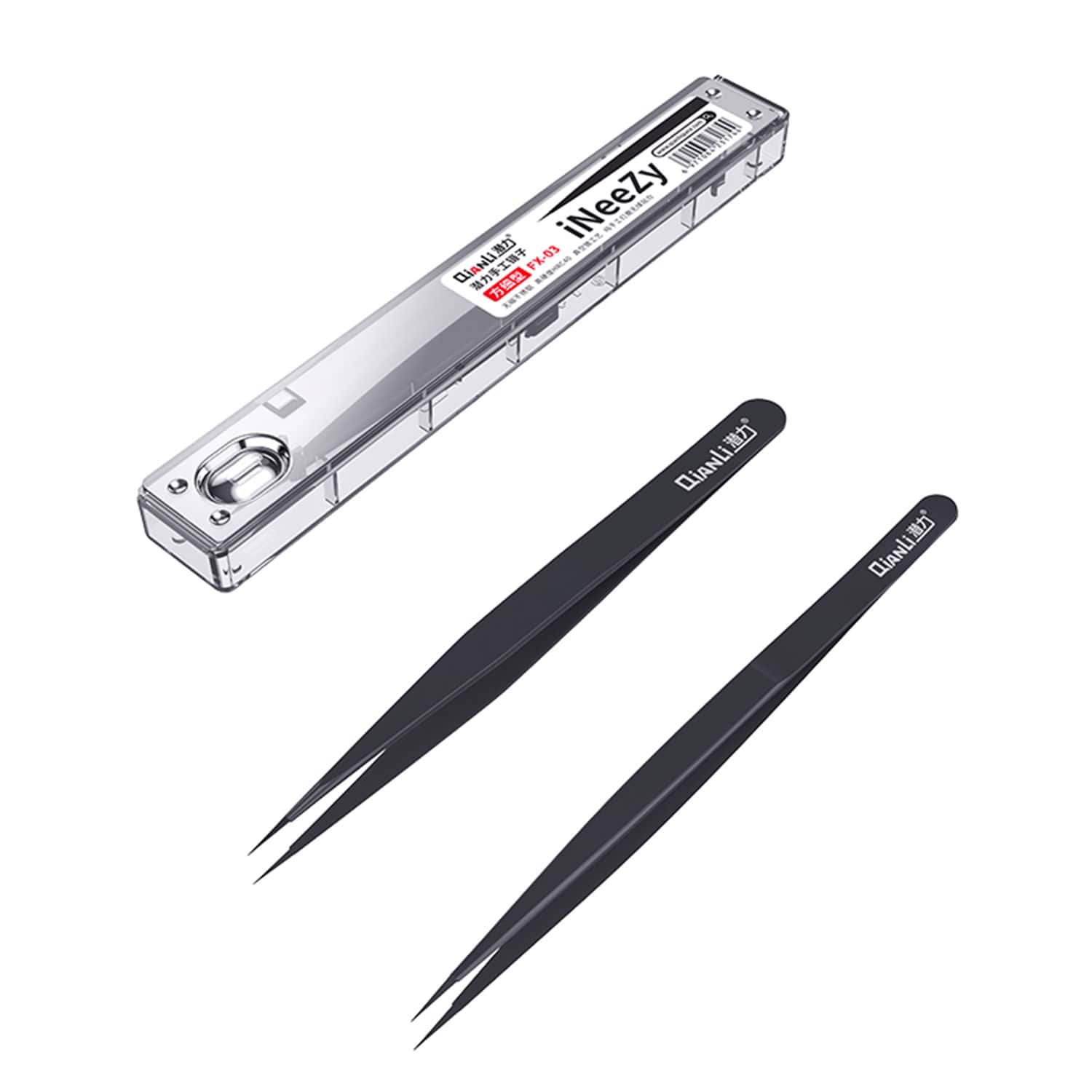 QIANLI TOOLPLUS INEEZY NONMAGNETIC STAINLESS STEEL TWEEZERS