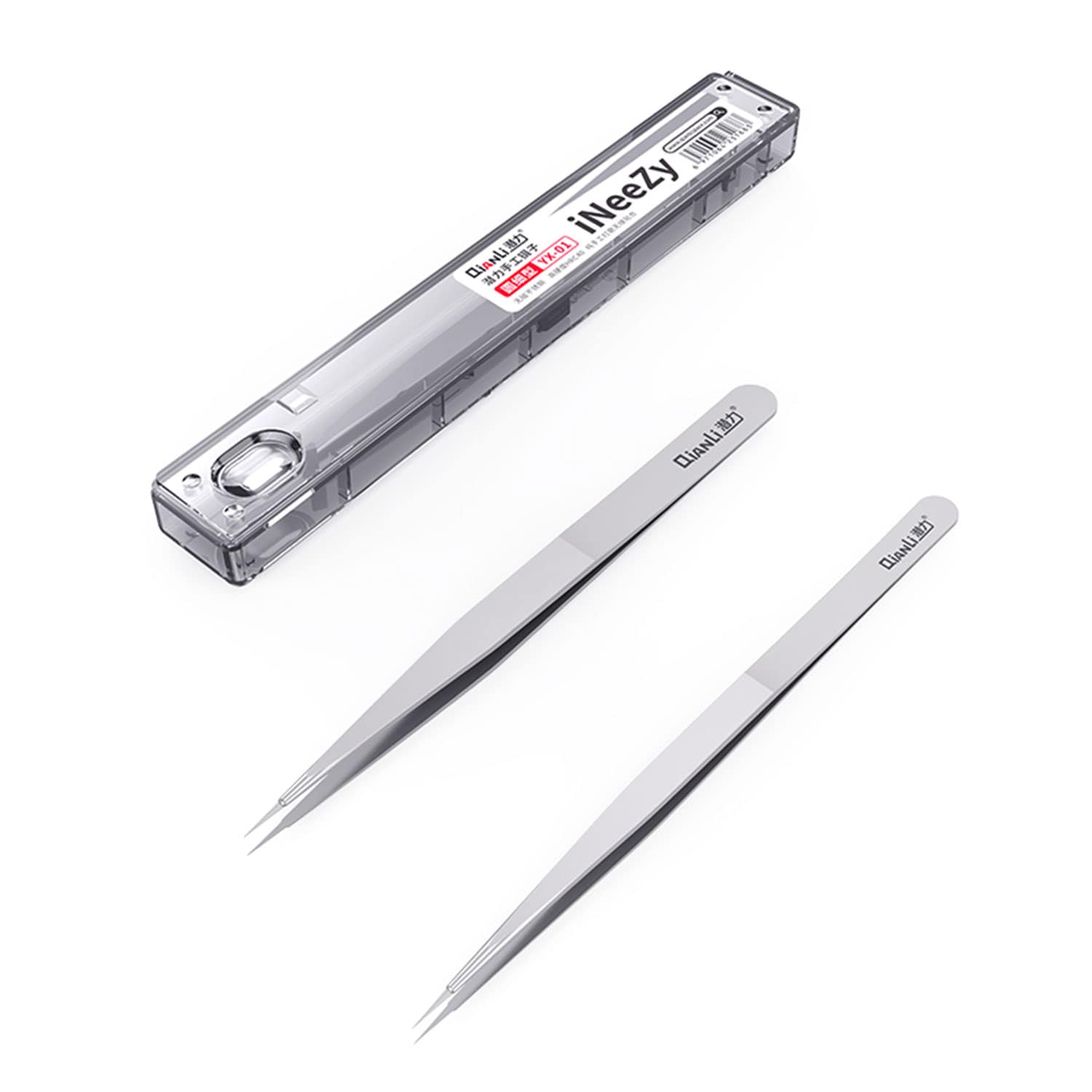 QIANLI TOOLPLUS INEEZY NONMAGNETIC STAINLESS STEEL TWEEZERS