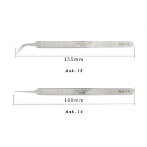 MECHANIC PRECISION LENGTHENING ANTI-SLIP CURVED TWEEZER ASK-15