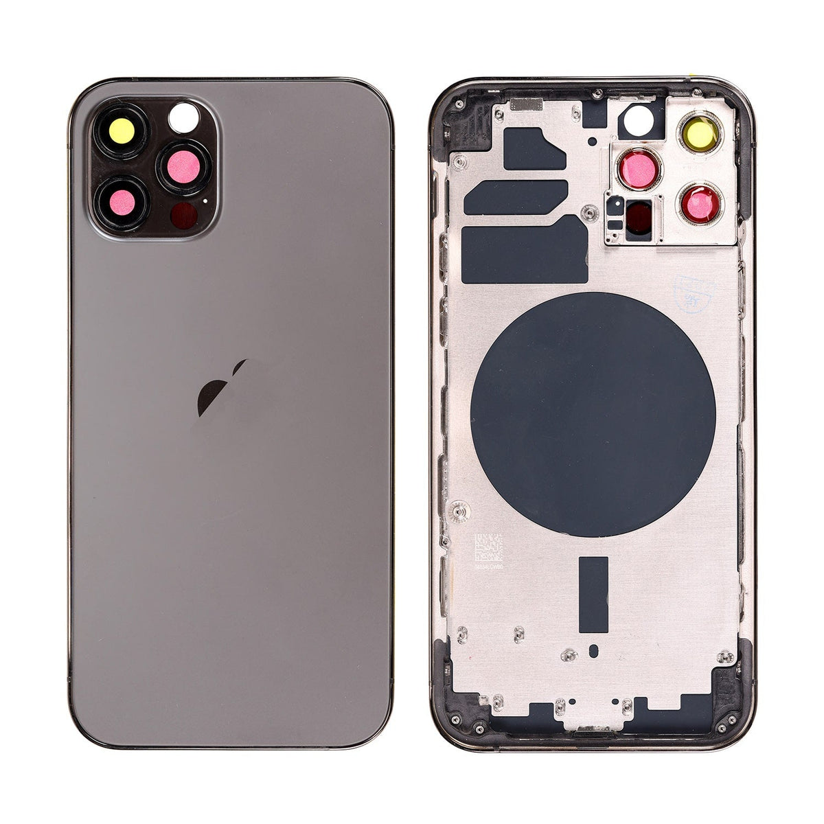 GRAPHITE REAR HOUSING WITH FRAME FOR IPHONE 12 PRO