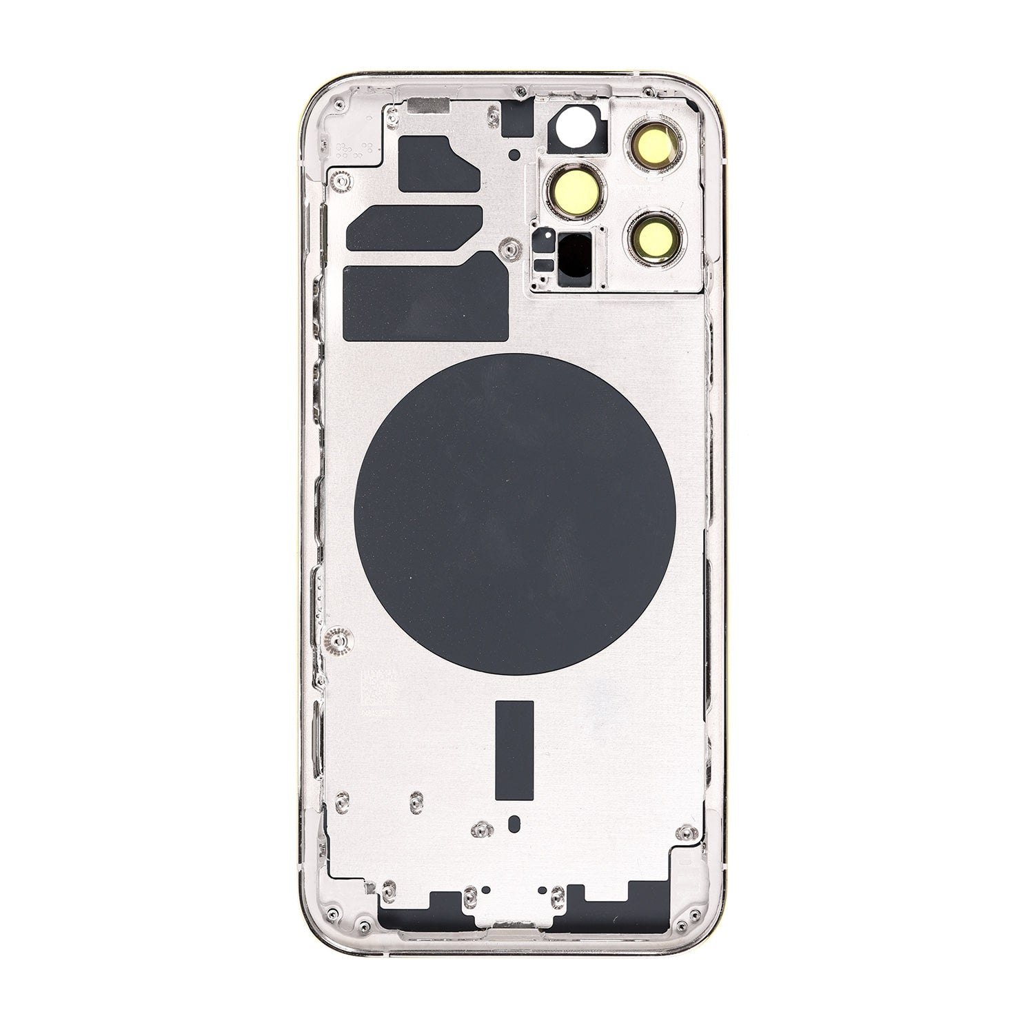 SILVER REAR HOUSING WITH FRAME  FOR IPHONE 12 PRO