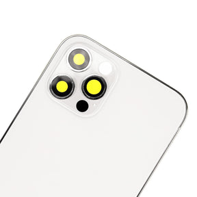 SILVER REAR HOUSING WITH FRAME  FOR IPHONE 12 PRO